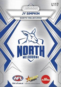 2024 Select AFL Footy Stars - Luminous #L117 Jy Simpkin Back